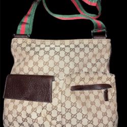 Authentic Gucci Multi Pocket Crossbody Bag
