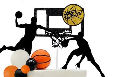 Basketball cake topper