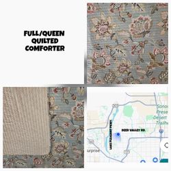 FULL/QUEEN QUILTED COMFORTER 