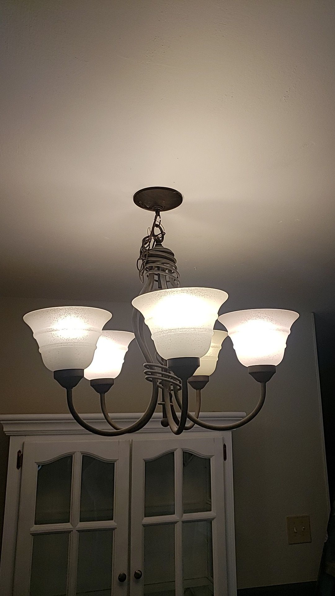 5- LIGHT CHANDELIER