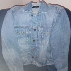 Xl Blue Jean Woman Jacket 