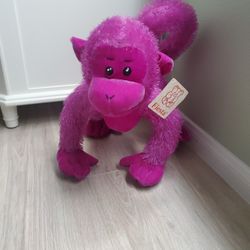 Fiesta Posable Monkey Purple Plush Stuffed Animal 