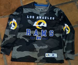 Youth NFL Team Apparel Los Angeles Chargers Camo Long Sleeve Shirt Size 8