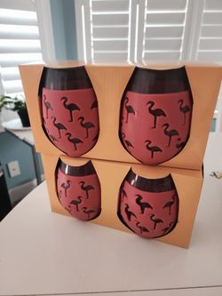 Flamingo Wine Glasses