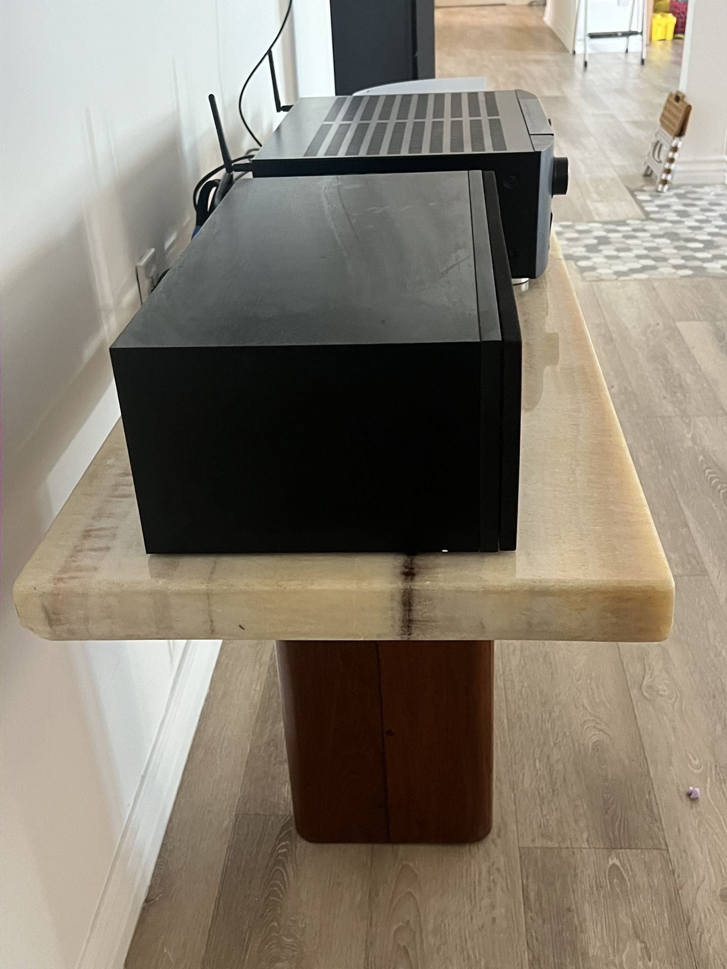 Marble console table