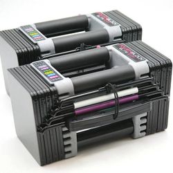 NEW IN BOX! PowerBlock 50 LB Elite - Set of 2 Adjustable Dumbbells