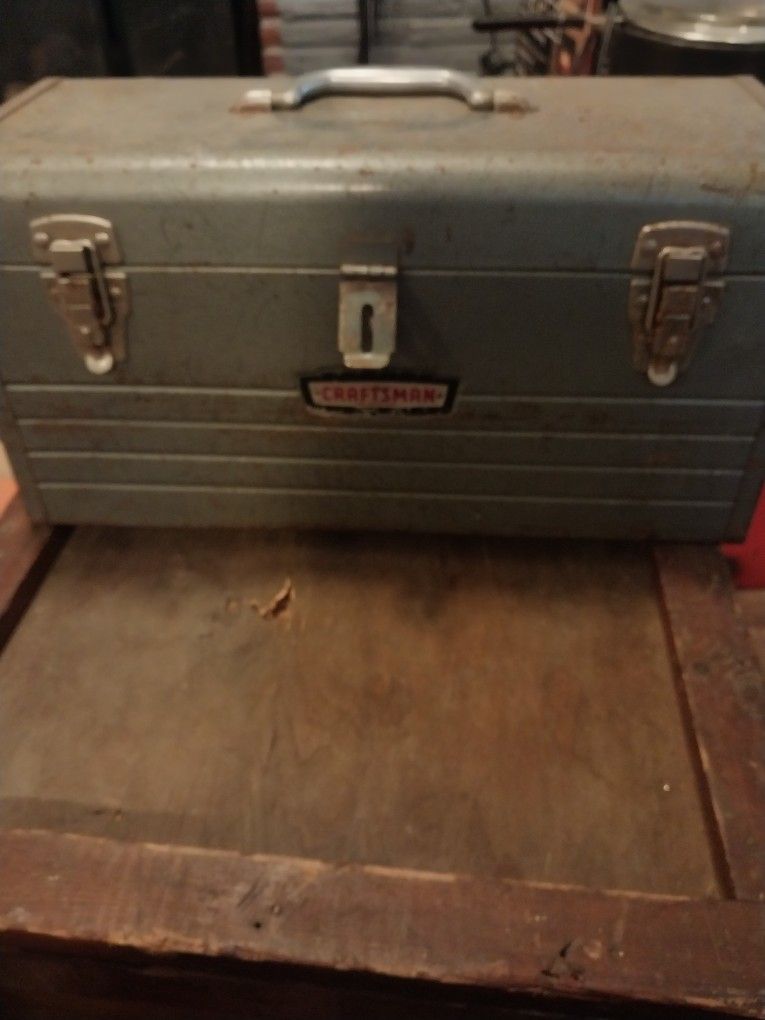 Vintage Craftsman Tools And Box