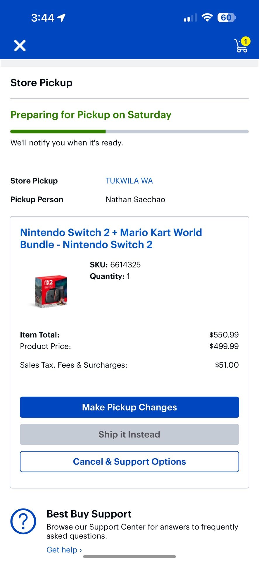 Nintendo Switch 2 + Mario Kart World Bundle