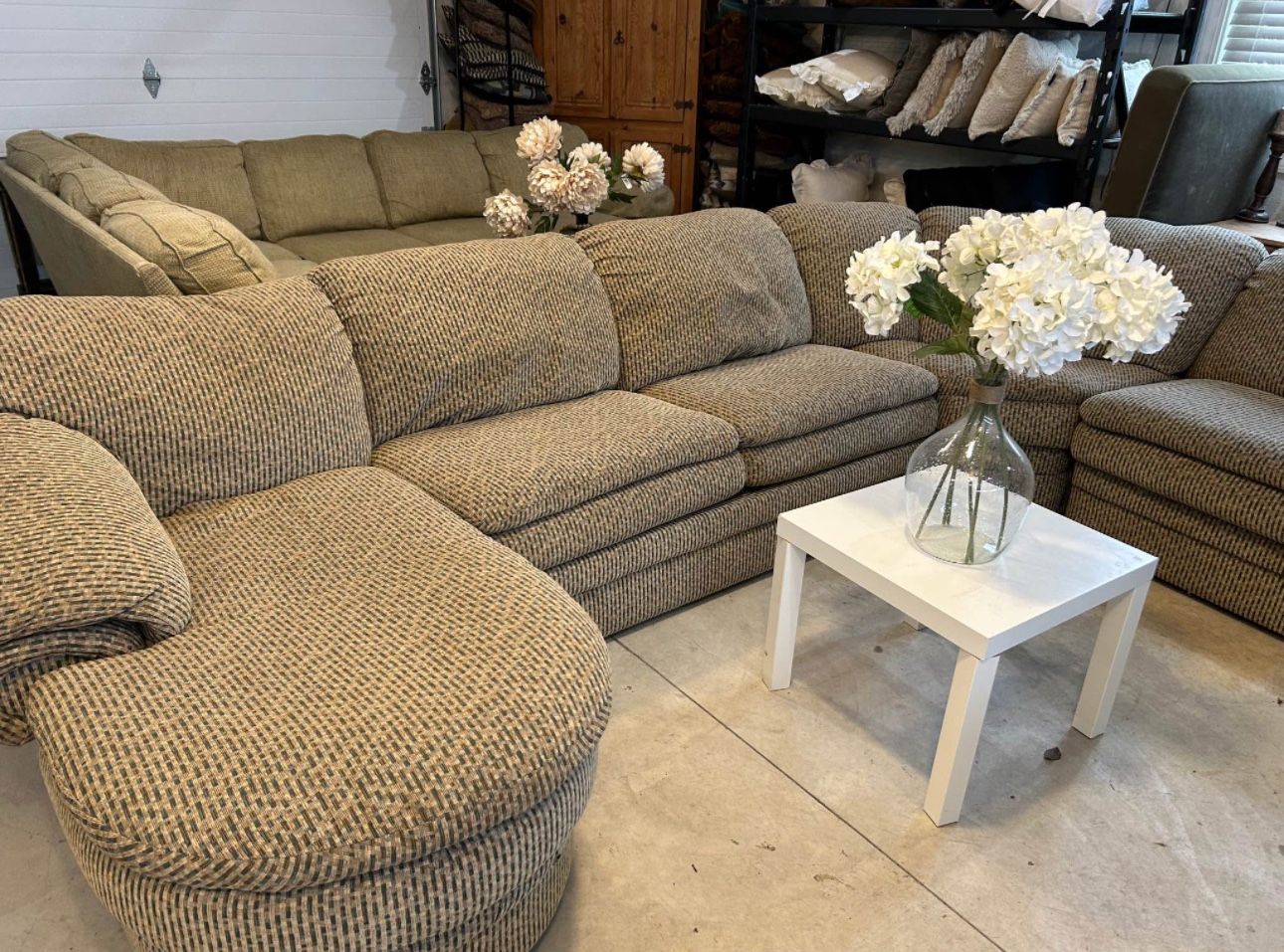 Beige Sectional Couch