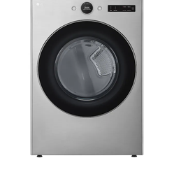 LG Turbo Steam 7.4-cu ft Stackable  Vented Electric Dryer  with Steam Cycle (Graphite Steel )