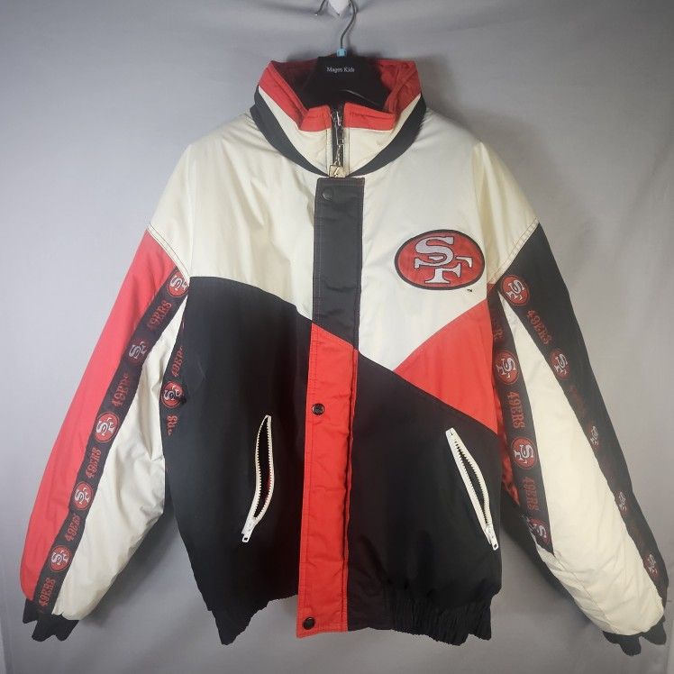 VINTAGE San Francisco 49ers Jacket Adult Large Pro Player NFL - Main Image