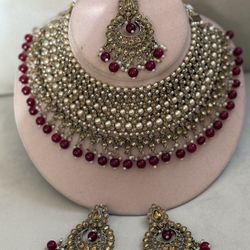 Indian Traditional Kundan Necklace Set Ethnic Wedding Party Designer Jewelry