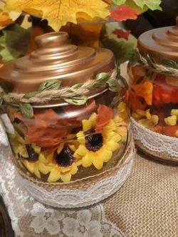 Party supplies centerpieces burlap table runners cupcake stands Fall theme