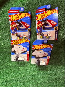 Mario kart & quick chat hotwheels $10
