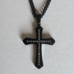 Black Cross Pendant 