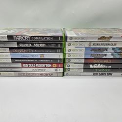 Lot of 16 Xbox 360 Game Cases & Manuals, Condemned, Black Ops Double Pac,Minecra
