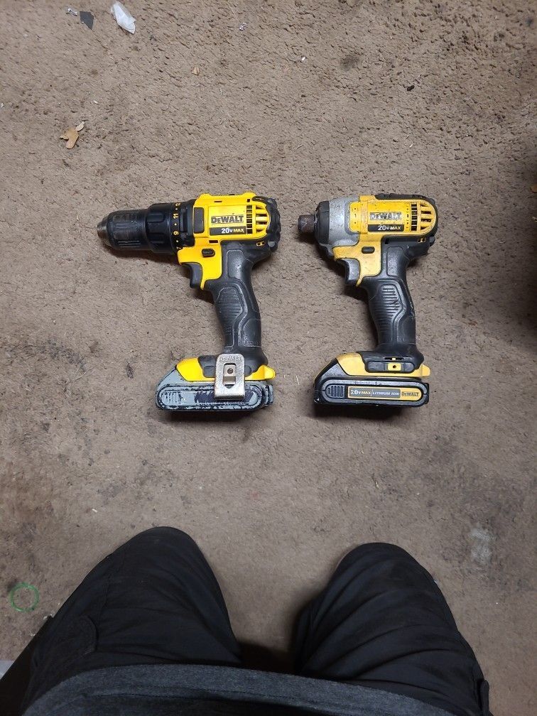 DEWALT 20v Drill And Impact