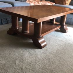 Beautiful Old Tiger Oak Table 