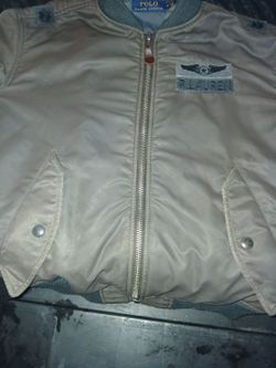 Ralph Lauren bomber jacket Medium no rip or tares on it