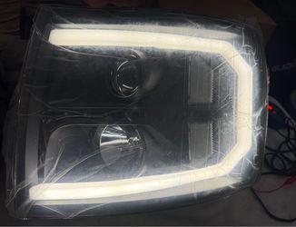 07-13 Chevy Silverado Projector LED Strip LED Sequential Turn Signal Headlights