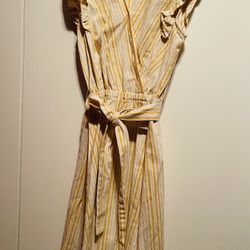 Spring/ Summer Yellow Stripe Dress Size S 