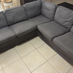 4 Seat Corner Sectional Ikea Ektorp Sofa Couch 