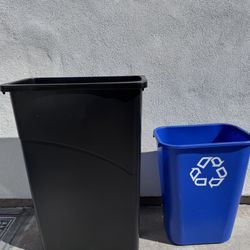 Uline Thin Trash Can