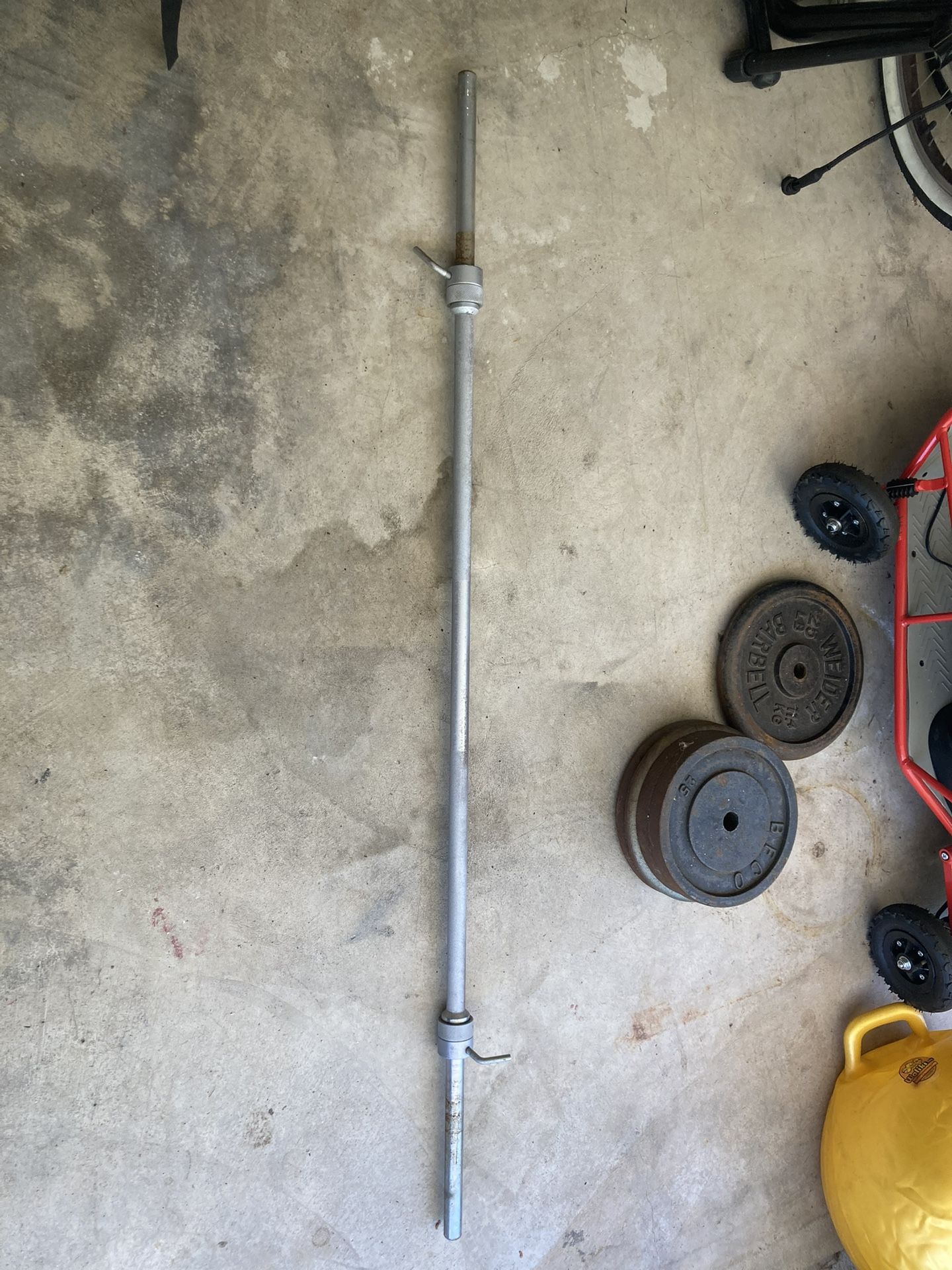 Steel Weight Lifting Training Bench Press Bar Barbell