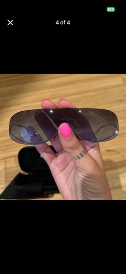 Vintage Chanel Shield Sunglasses with Real Pearl & CC Logo - Rare
