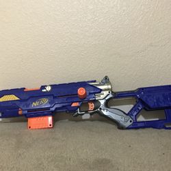 (Discontinued) Nerf N-Strike Long strike CS-6 Dart Blaster (Darts Included. Scope and Barrel Extension Not Included)