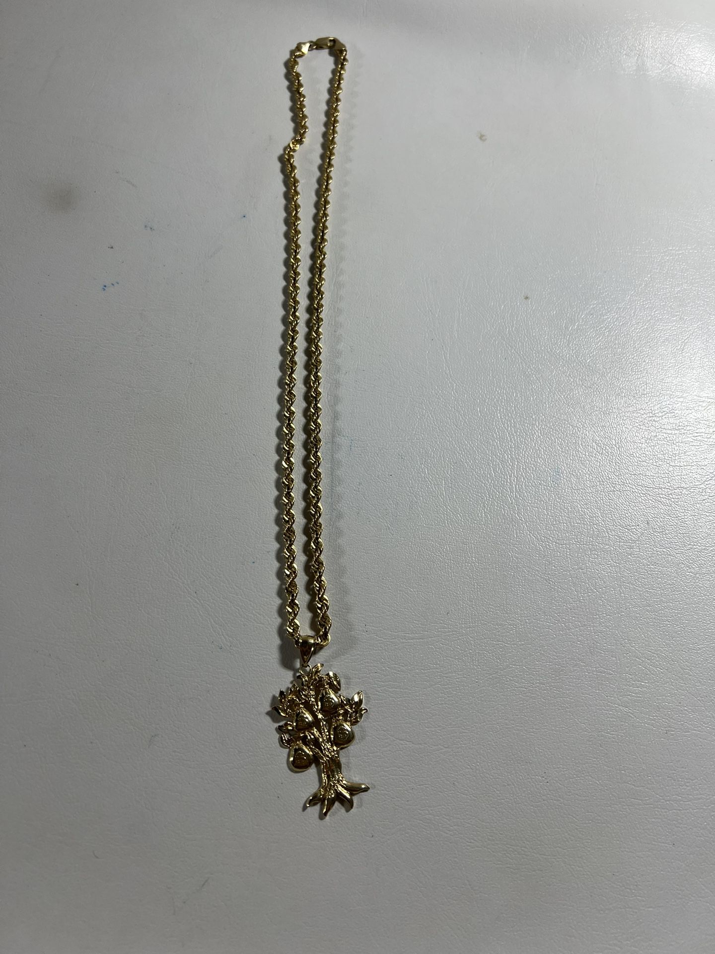 10k Rope Chain and 10k Pendant