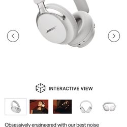 Bose New QuietComfort Ultra Bluetooth Headphones (2nd Gen), Wireless Headphones with Spatial Audio, Over Ear Noise Cancelling with Mic, Up to 30 Hours