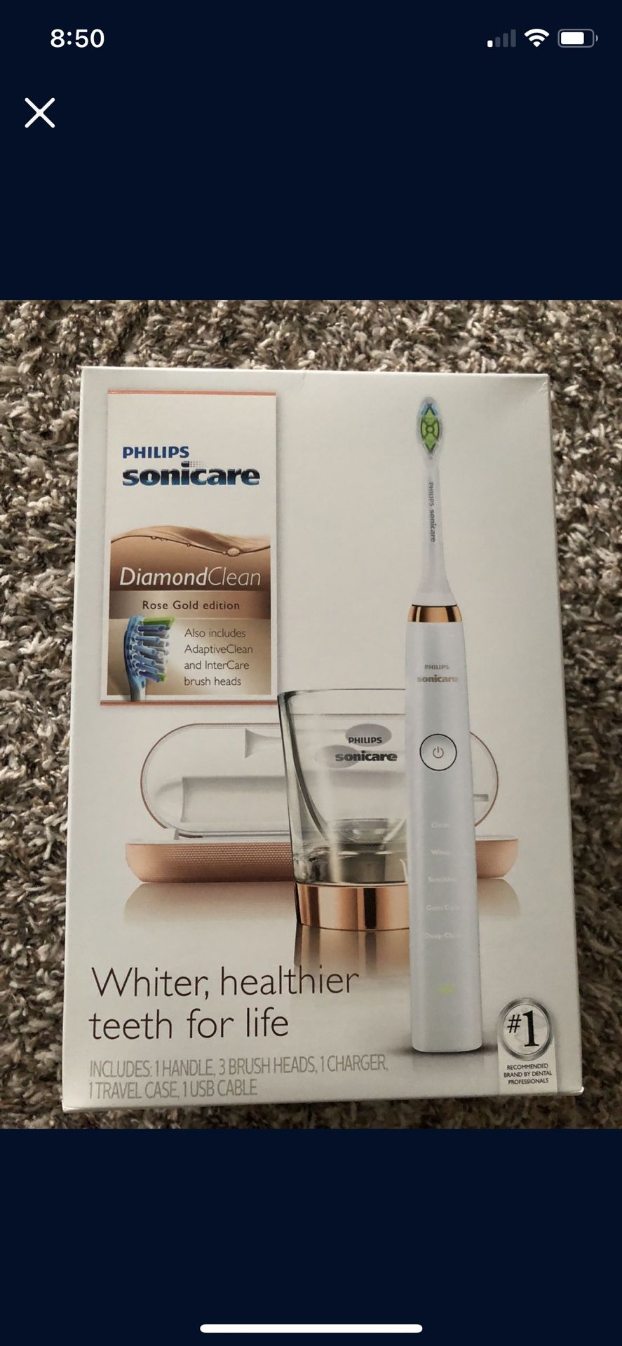 BRAND NEW ELECTRIC TOOTHBRUSH DIAMOND CARE