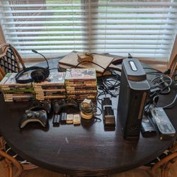 Xbox 360 Bundle w/ 120gb Hard Drive. 28 Games. 3 Controllers. Wi-Fi Adapter And More!