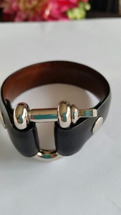 Omega Leather Bracelet