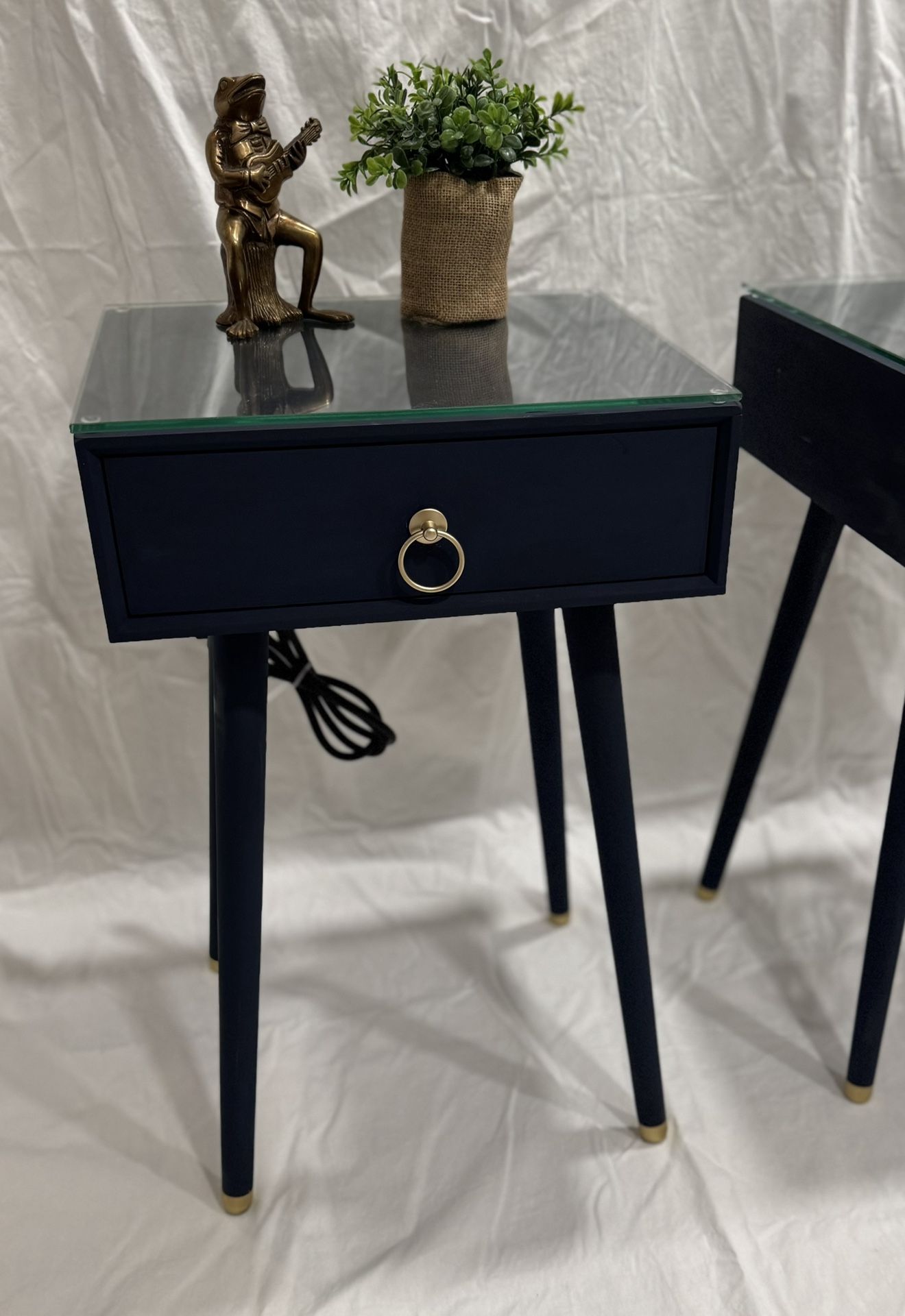 Pair Of Mid Century Style Bedside/end Tables
