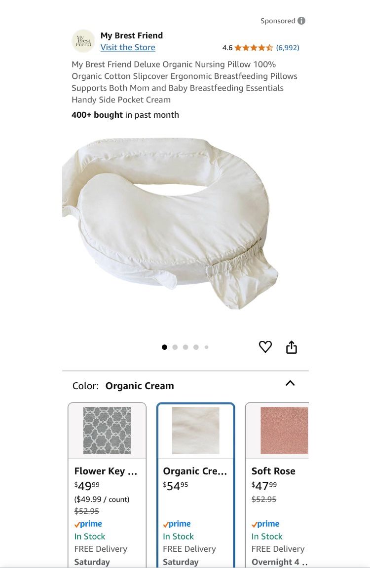 ORGANIC NURSING PILLOW