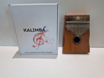 17 Key Wooden Kalimba Thumb Piano Mbira Finger Piano Instrument With Box