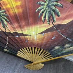 Hand Painted Decorative Wall Fan