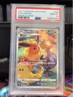 Pokemon PSA 10 Flareon #188 Character Rare VMAX Climax Japanese