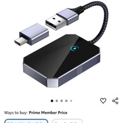 Wireless Carplay Adapter for iPhone [Apple MFi Certified] 2025 Upgraded Converts Wired to CarPlay Wireless Adapter for Apple Car Play Compatible with 