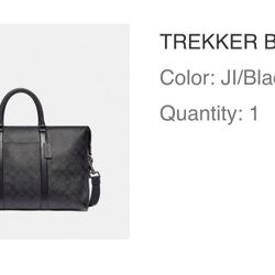 Coach Black Trekker Bag