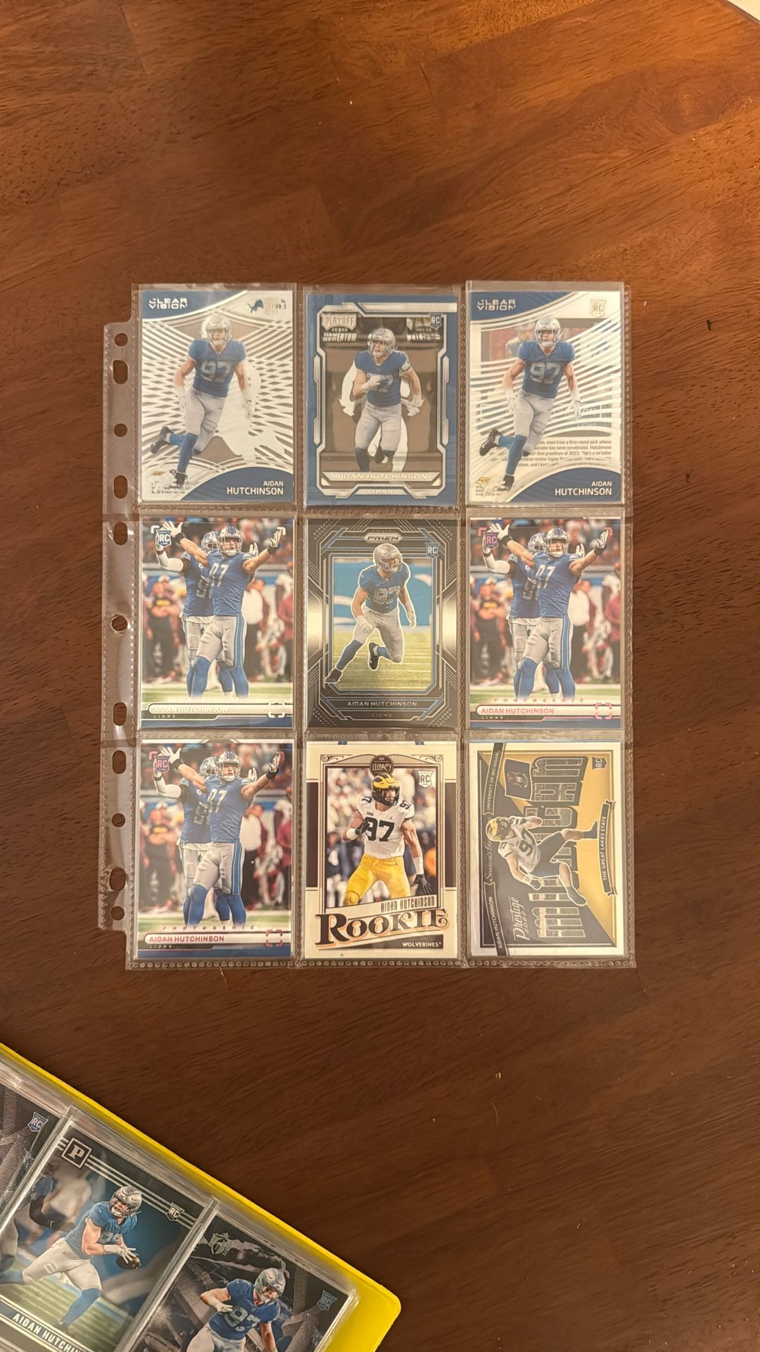 Detroit Lions Sports Card Lot