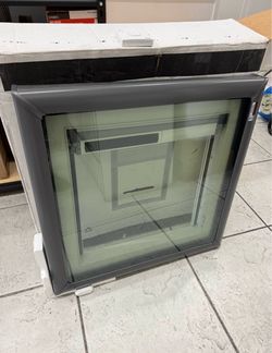 VELUX 22-1/2 x 22-1/2 in. Fixed Curb Mount Skylight with Laminated Low-E3 Glass, solar powered