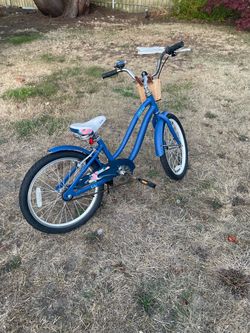(20 inch Liv Girls Blue Kids Bike with Basket