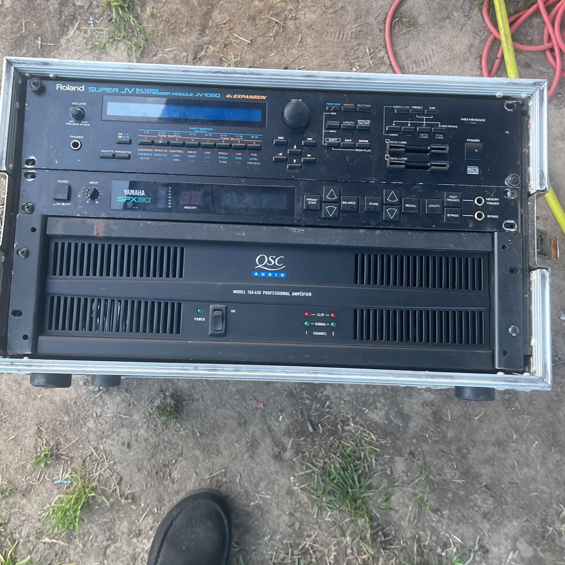 Amp QSC 1000wtts Roland Module JV-1080 And Yamaha SPX90