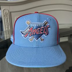 New Era 59FIFTY Anaheim Angels Hat Size 7 5/8 Worn A Few Times