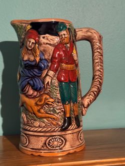 Pre-Owned Vintage German Beer Stein Pitcher from the 1950’s.