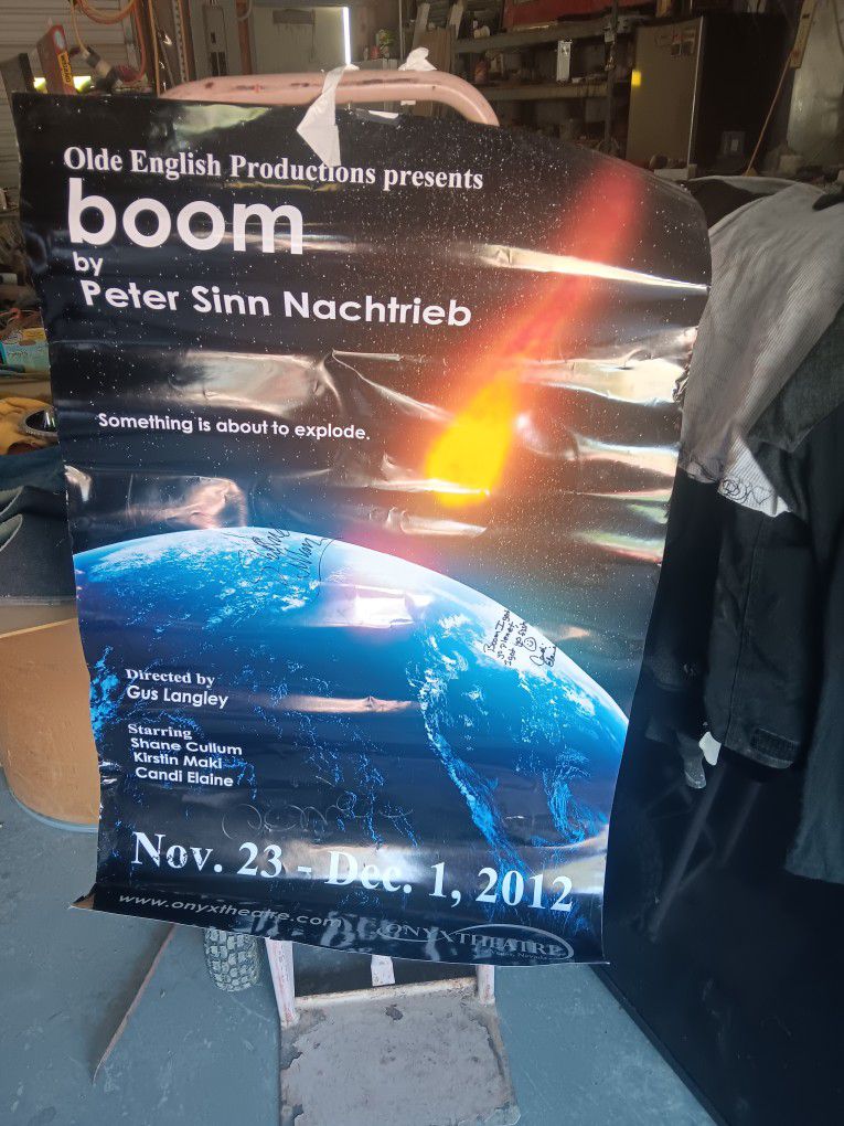 Signed Poster For The Movie BOOM