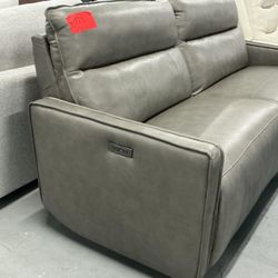 Leather Zero Gravity Reclining Sofa 